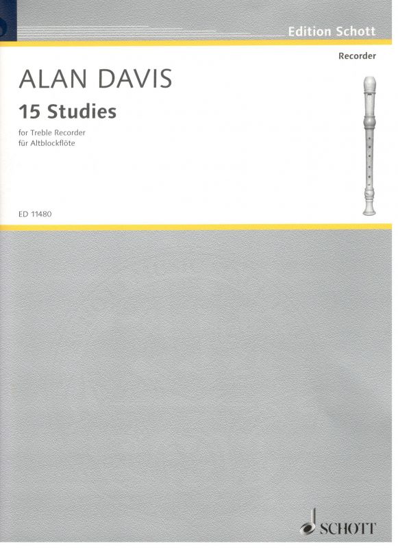 15 Studies pro altovou flétnu - A. Davis SCHOTT