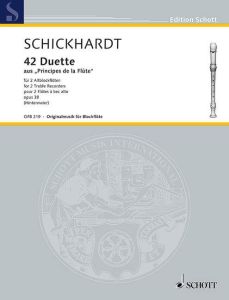 42 Duets from "Principes de la Flûte"- J. Ch. Schickhardt