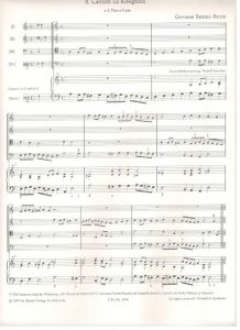 Canzoni da sonare a 1-4 voci - G. B. Riccio - Heft V Moeck
