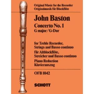 Concerto No. 1 G Major - J. Baston - part+klavír