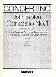 Concerto No. 1 G Major - J. Baston