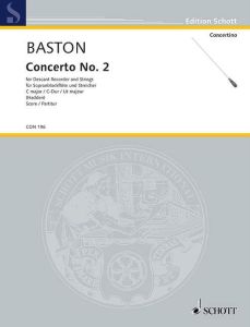 Concerto No. 2 C major - J. Baston - part+klavír