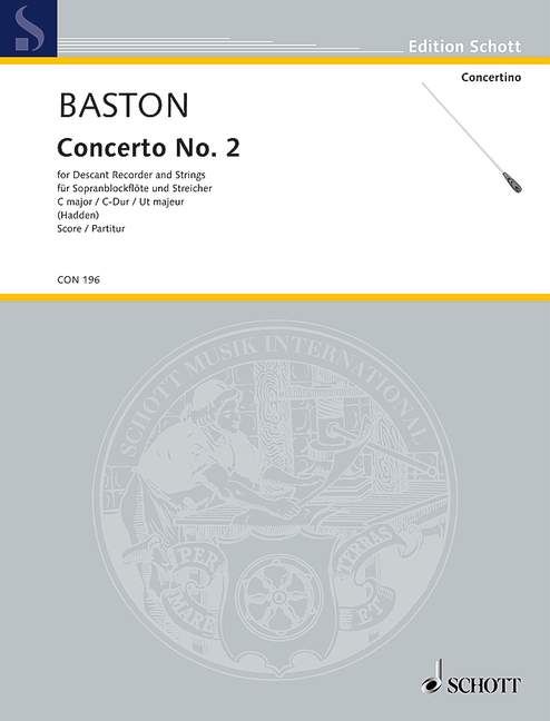 Concerto No. 2 C Major - J. Baston -partitura SCHOTT