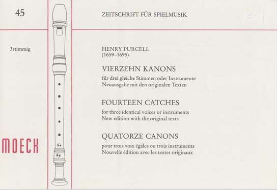 Vierzehn Kanons - H. Purcell Moeck