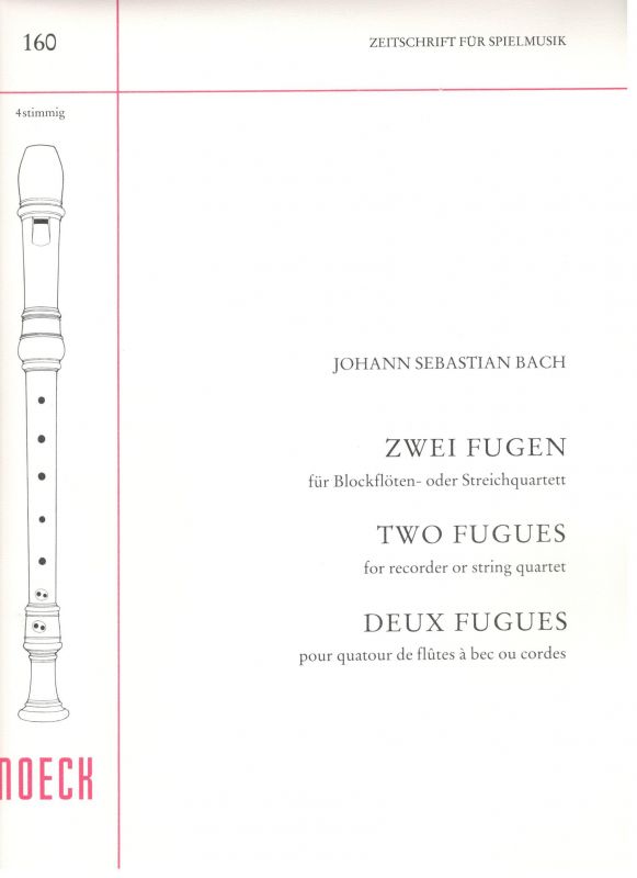 Zwei Fugen - J. S. Bach Moeck
