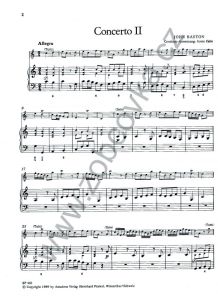 Baston - Concerto II - zobcová flétna + klavír Amadeus