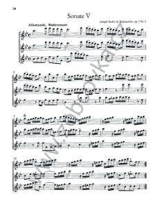 Boismortier - Sechs Sonaten für drei Blockflöten Amadeus