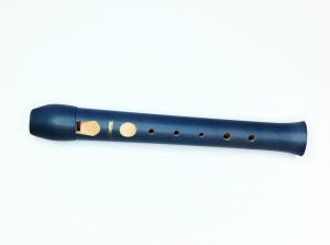 Dětská pětidírková zobcová flétna - modrá