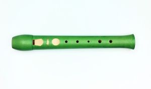 Dětská pětidírková zobcová flétna - zelená