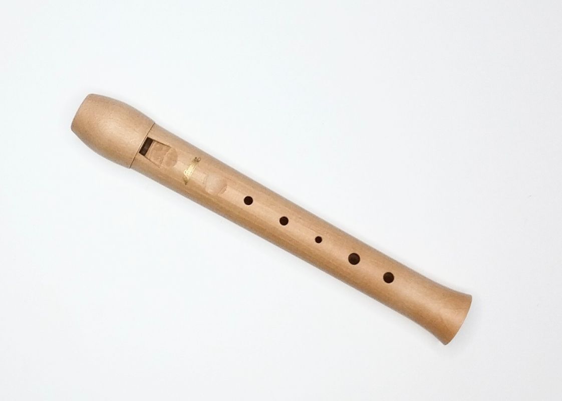 Dětská pětidírková zobcová flétna - přírodní Schneider
