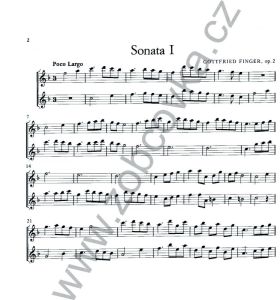 Finger - Sechs Sonaten für 2 Altblockflöten Amadeus