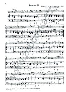 Marcello - Zwölf Sonaten IV. (10. - 12. sonata) Amadeus