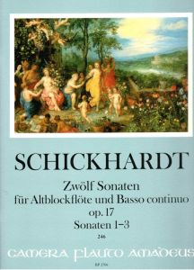 Schickardt - Zwölf Sonaten für Altblockflöten und Basso continuo op. 17 (I.-III)