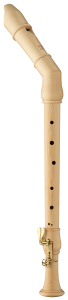Moeck tenorová zobcová flétna Rondo - javor - se zahnutou hlavicí a klapkou pro c/cis