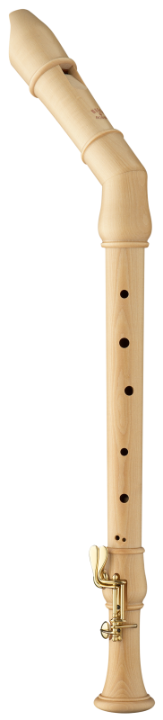 Moeck tenorová zobcová flétna Rondo - javor - se zahnutou hlavicí a klapkou pro c/cis Moeck.